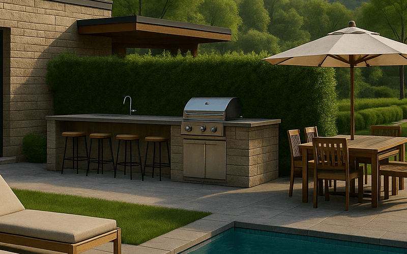 Outdoor Bar Kitchen