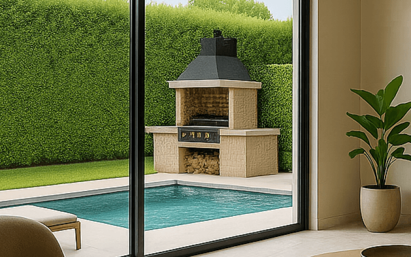 Stone BBQ Area