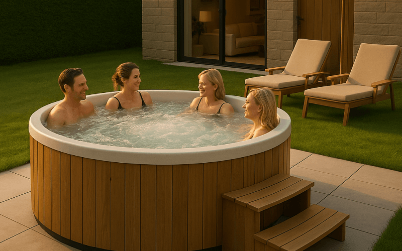 outdoor jacuzzi saribelen